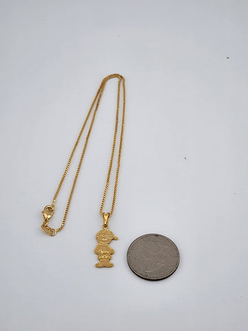 Brand New Brazilian 18k Gold Filled Boy Necklace