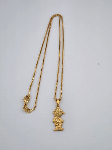 Brand New Brazilian 18k Gold Filled Boy Necklace