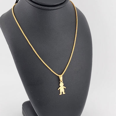 Brand New Brazilian 18k Gold Filled Boy Necklace