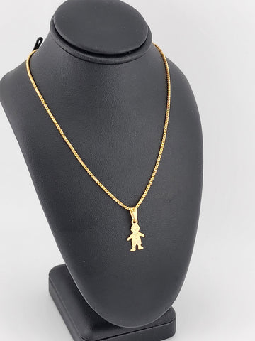 Brand New Brazilian 18k Gold Filled Boy Necklace