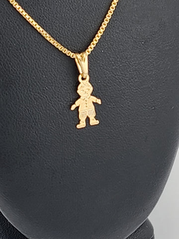 Brand New Brazilian 18k Gold Filled Boy Necklace