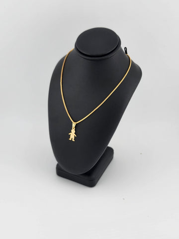 Brand New Brazilian 18k Gold Filled Boy Necklace