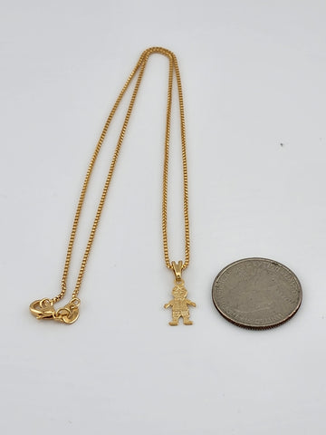 Brand New Brazilian 18k Gold Filled Boy Necklace