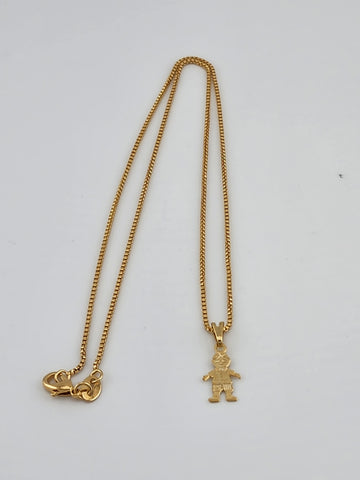 Brand New Brazilian 18k Gold Filled Boy Necklace