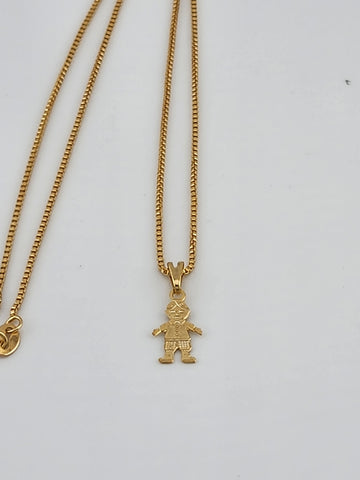 Brand New Brazilian 18k Gold Filled Boy Necklace