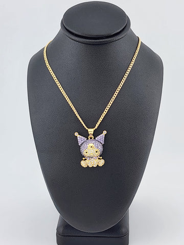 Brand New Light Purple Kuromi Necklace