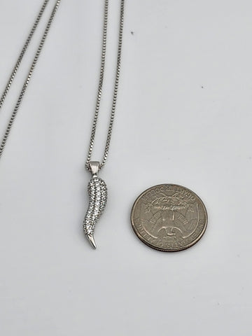 Brand New Sterling Silver 925 Coyote Tooth Necklace