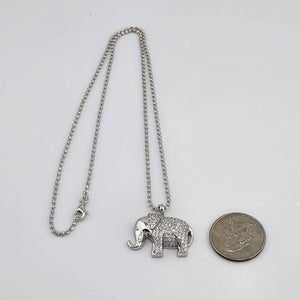 Brand New Sterling Silver 925 Elephant Necklace