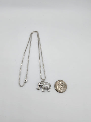 Brand New Sterling Silver 925 Elephant Necklace