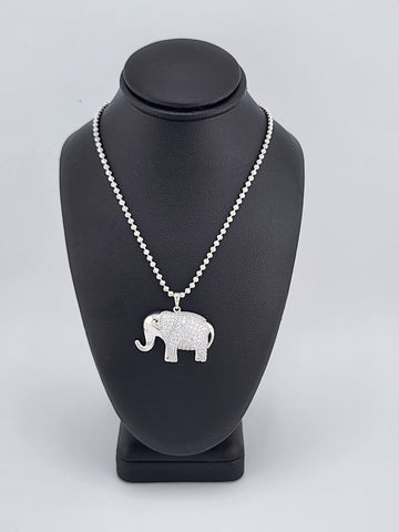 Brand New Sterling Silver 925 Elephant Necklace