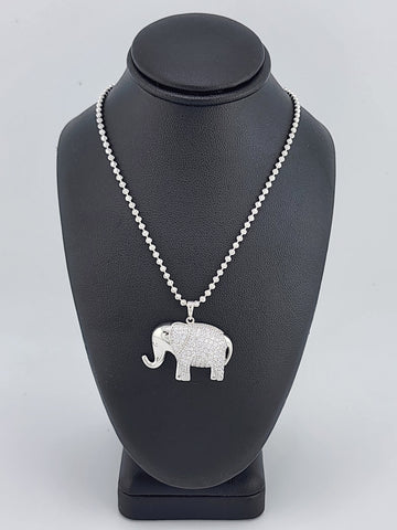 Brand New Sterling Silver 925 Elephant Necklace