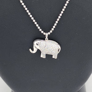 Brand New Sterling Silver 925 Elephant Necklace