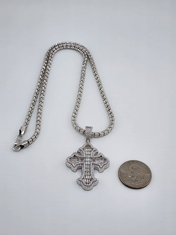 Brand New Sterling Silver 925 Cross Necklace