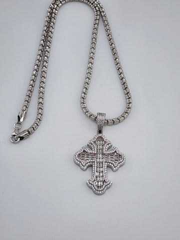 Brand New Sterling Silver 925 Cross Necklace