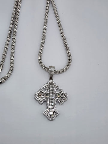 Brand New Sterling Silver 925 Cross Necklace