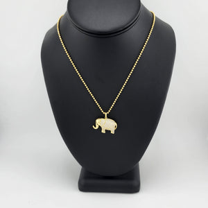 Brand New Sterling Silver 925 cz Elephant Necklace