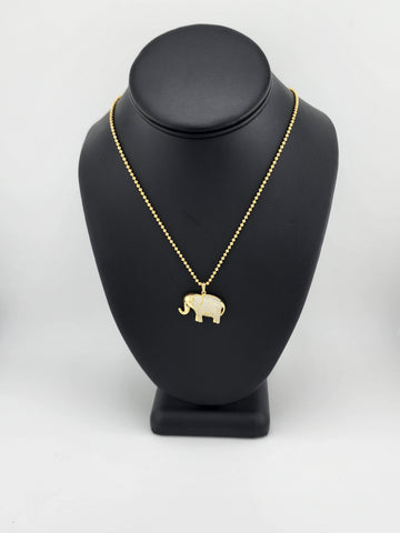 Brand New Sterling Silver 925 cz Elephant Necklace