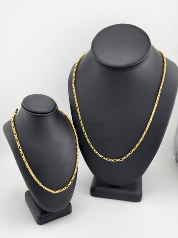 Brand New Brazilian 18k Gold Filled Elegant Necklace