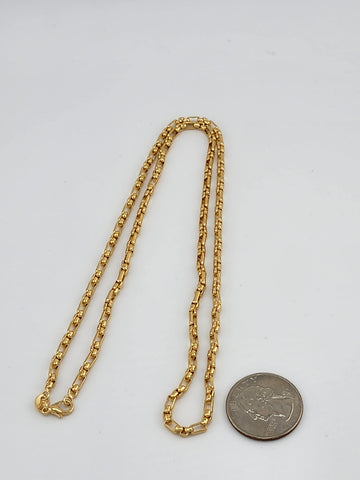 Brand New Brazilian 18k Gold Filled Elegant Necklace