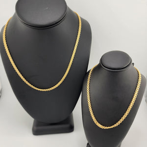 Brand New Brazilian 18k Gold Filled Fancy Design Necklace Style 2