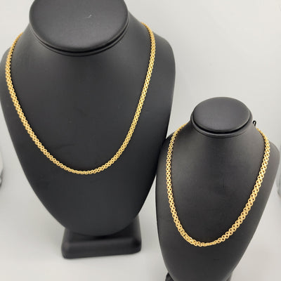 Brand New Brazilian 18k Gold Filled Fancy Design Necklace