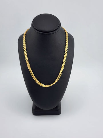 Brand New Brazilian 18k Gold Filled Fancy Design Necklace