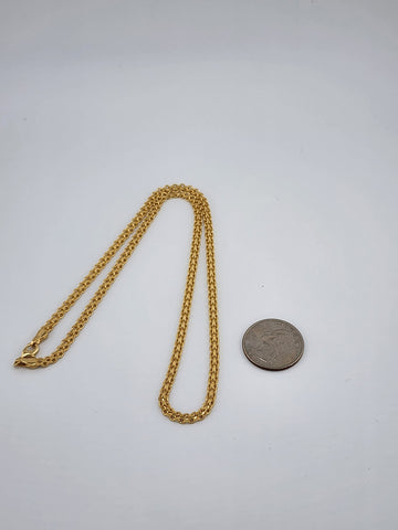 Brand New Brazilian 18k Gold Filled Fancy Design Necklace