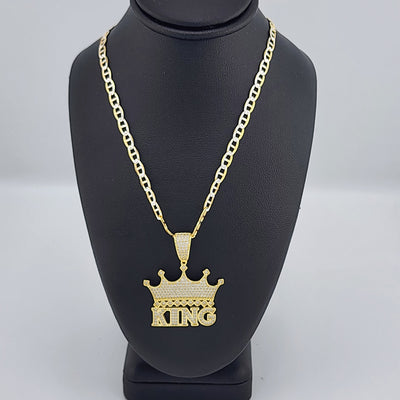 Brand New Sterling Silver KING Necklace