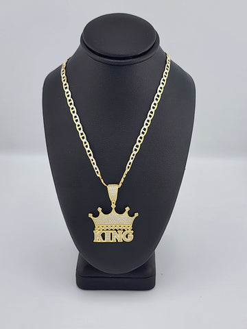 Brand New Sterling Silver KING Necklace