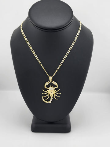 Brand New Sterling Silver 925 Scorpion Necklace