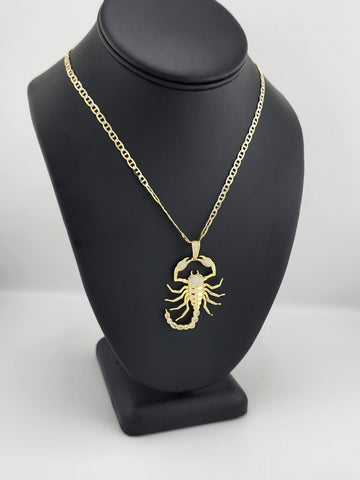 Brand New Sterling Silver 925 Scorpion Necklace