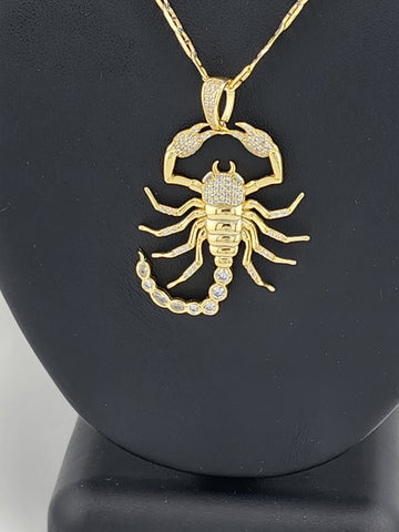 Brand New Sterling Silver 925 Scorpion Necklace