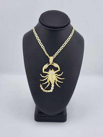 Brand New Sterling Silver 925 Scorpion Necklace