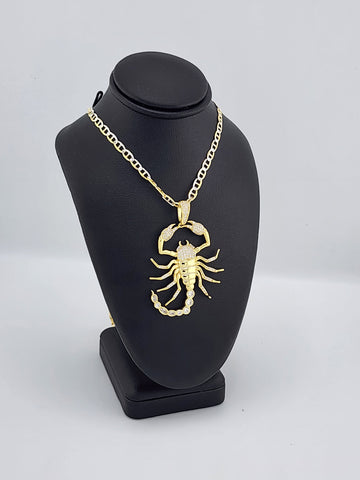 Brand New Sterling Silver 925 Scorpion Necklace