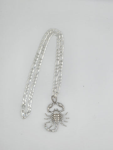 Brand New Sterling Silver 925 Scorpion Necklace