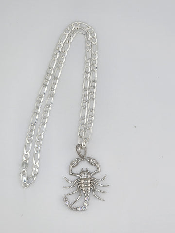 Brand New Sterling Silver 925 Scorpion Necklace