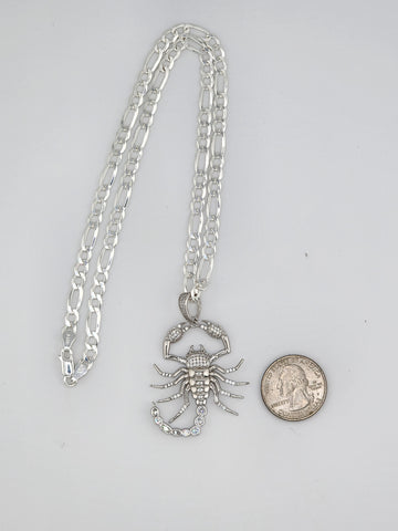 Brand New Sterling Silver 925 Scorpion Necklace