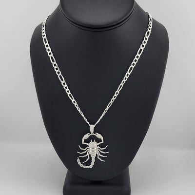 Brand New Sterling Silver 925 Scorpion Necklace