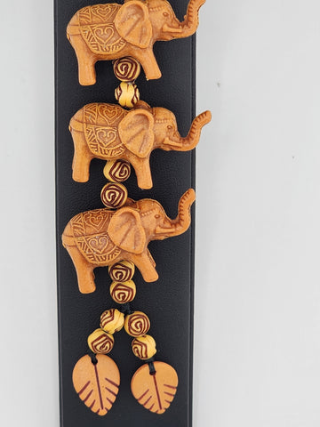 Brand New Three Elephants Keychain