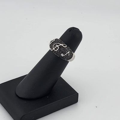 Brand New Sterling Silver 925 Music Notes Ring