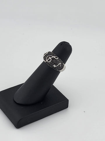 Brand New Sterling Silver 925 Music Notes Ring