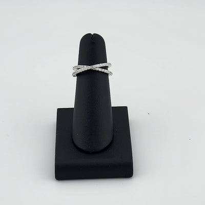 Brand New Sterling Silver 925 Cross Cz Ring