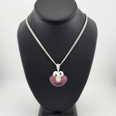 Brand New Sterling Silver 925 Elmo Necklace