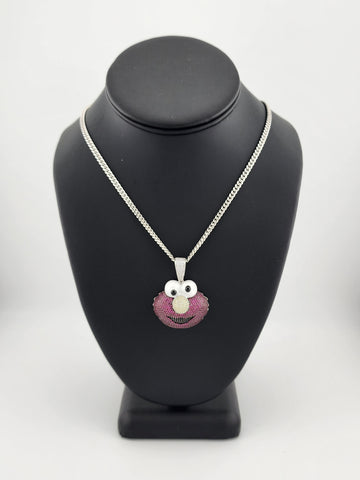 Brand New Sterling Silver 925 Elmo Necklace