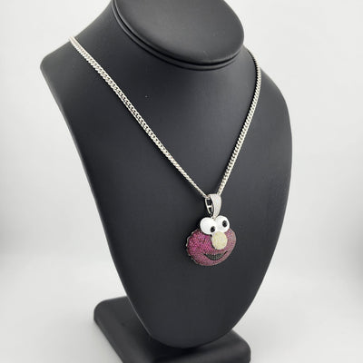 Brand New Sterling Silver 925 Elmo Necklace