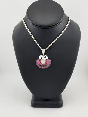 Brand New Sterling Silver 925 Elmo Necklace