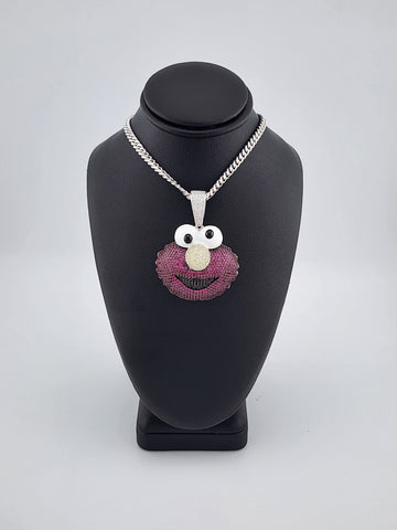 Brand New Sterling Silver 925 Elmo Necklace