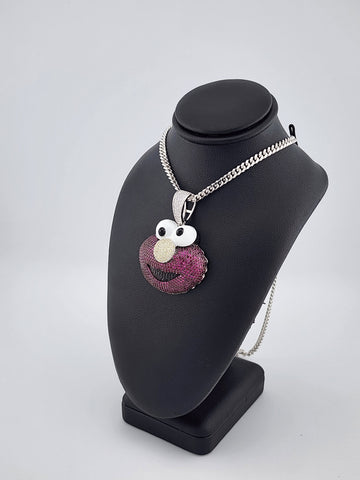 Brand New Sterling Silver 925 Elmo Necklace