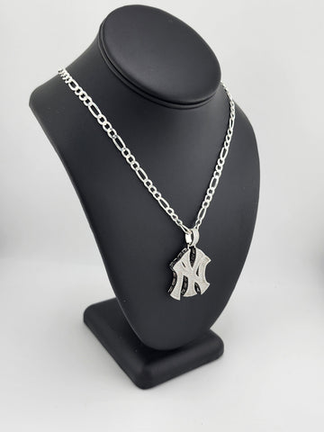 Brand New Sterling Silver 925 New York Yankee Necklace