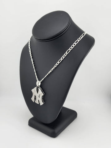 Brand New Sterling Silver 925 New York Yankee Necklace